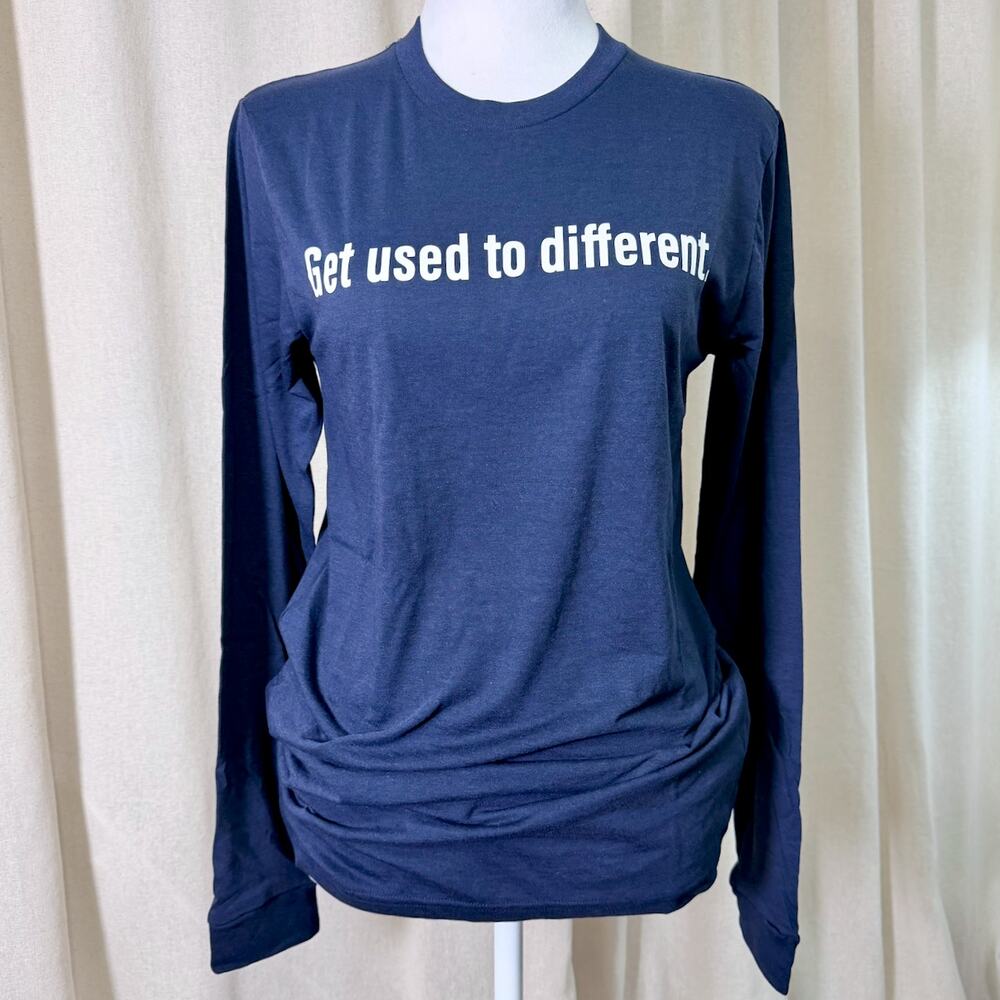 The CHOSEN NWT NAVY Unisex L/S SM Graphic T-Shirt Christian Faith Jesus - Picture 3 of 6